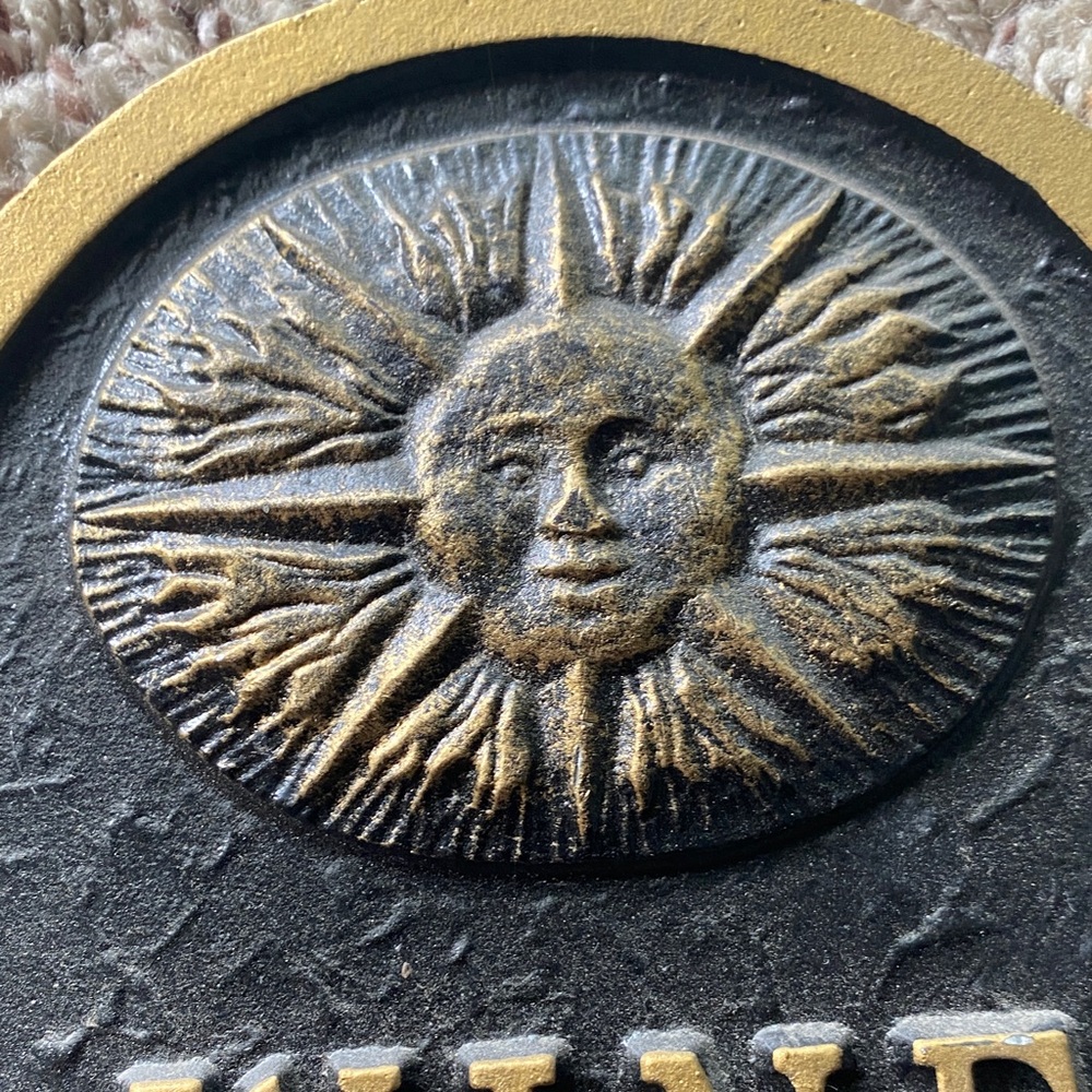 Whitehall Black and Gold Wine Time Plaque - Picture 3 of 8